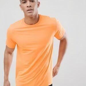 Orange Plain T-Shirt for Men